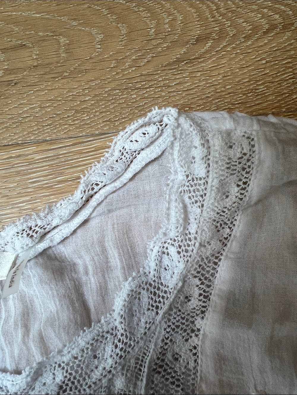 LoveShackFancy White Embroidered Ruffle Dress - Picture 6 of 16